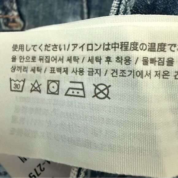 Hollister High-Rise Crop Jeans Women’s Size 27 L26 Blue Distressed Denim NWT - Picture 10 of 10